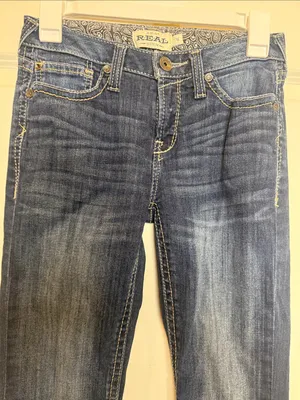 Ariat Estella riding midrise wide Jeans sz 26 / 27 thumbnail 4