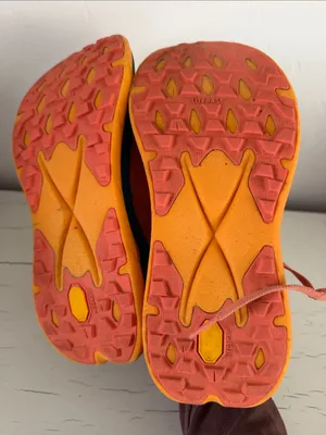 Hoka Tecton X Women’s 7 Coral Orange Trail Running Shoes Carbon Plate Sneakers thumbnail 7