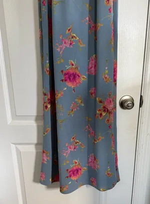 Wild Fable Blue Floral Maxi Dress XS thumbnail 8