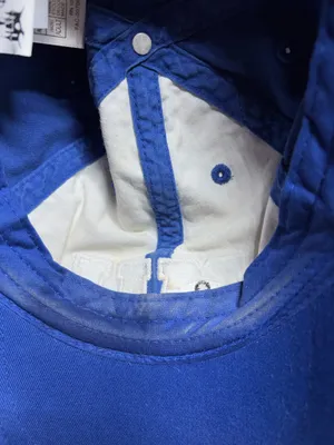 Disney Parks MU Adult Blue Baseball Cap Distressed Bill Adjustable Hat Cotton thumbnail 5