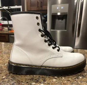 Dr. Martens White Lace Up Boots thumbnail 3