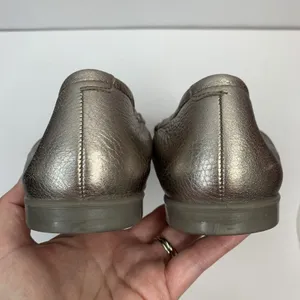 ECCO Size 8 Ballet Flat Shoes Incise Enchant Metallic Bronze Leather Ballerina thumbnail 12