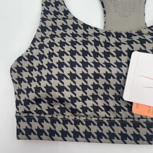 GOTTEX Sports Bra Size Extra Small Houndstooth NWT Black Athletic Gym Fitness thumbnail 7