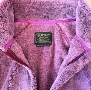 BURTON Dryride Plush Fleece Zip Up Jacket Mauve Purple High Loft | Size Medium thumbnail 2