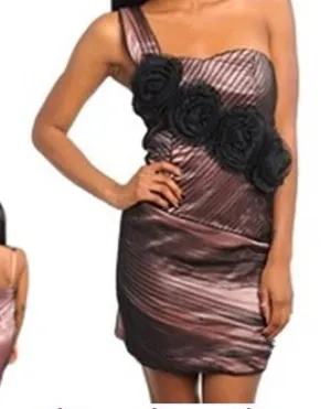 Boutique 👑Black and Rose Dress - Large (Clearance) thumbnail 1
