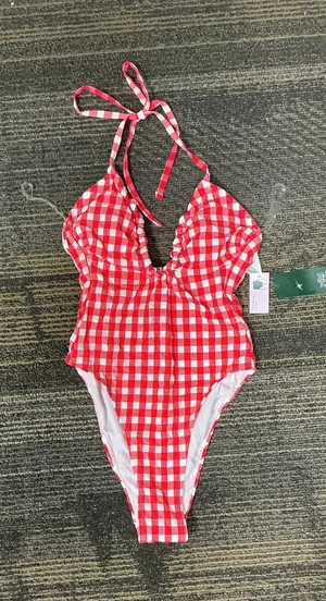 Wild Fable Gingham One-Piece Swimsuit thumbnail 1