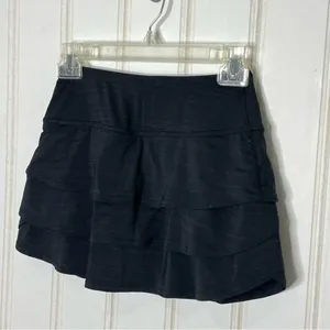 Athleta Black Athletic Skort Sz XXS 90 thumbnail 9