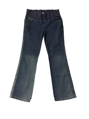Oh Mamma Maternity Jeans Womens M Bootcut Stretch Denim Used Faded thumbnail 1
