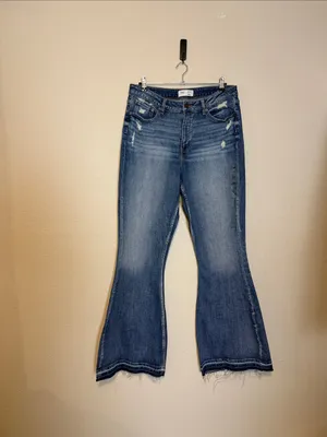 BKE Jeans Super Flare Billie Slim Fit High Rise Size 33X34 33 Long thumbnail 3