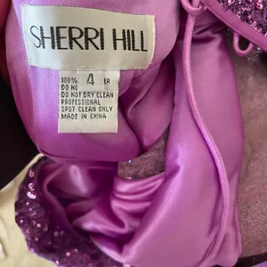 Sherri Hill style 54838 size 4 (fits like a 2) Color: Orchid thumbnail 2