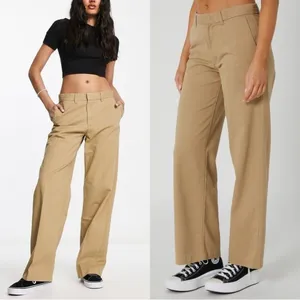 LEVI’S Khaki Mid Rise Straight Leg Retro 90s Baggy Dad Trouser Workwear Pants 24 thumbnail 8