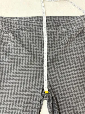 SPANX‎ Black & Gray Houndstooth Leggings Size L thumbnail 5