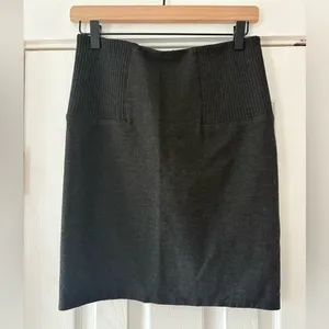 3.1 Phillip Lim Dark‎ Grey Knit Skirt Size 6 EUC thumbnail 2