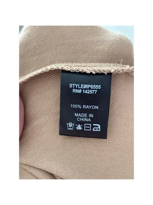 Iris Jumpsuit‎ Large Tan Brown Sleeveless Utility Jogger Button Front Rayon thumbnail 4