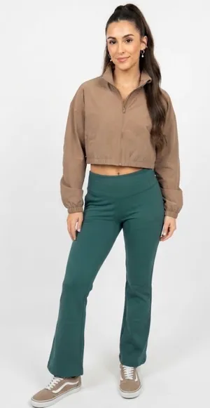 Refuge Athletics Teal Green Flare Pants / Leggings Size Medium thumbnail 1