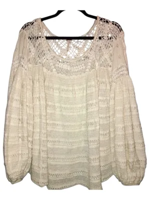 Free People Someday Crochet Sweater Size M thumbnail 8