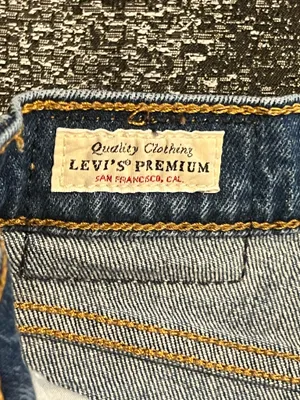 Womens 29"x25" Levi Strauss Big "E" Wedgie Straight Button Up Jeans thumbnail 14