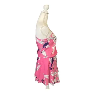 Yumi Kim Pink Floral One Shoulder Mini Dress Women’s size Small NWT‎ thumbnail 7