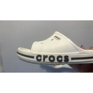 Crocs‎ Iconic Bayaband Slides Sandals White Navy Unisex M4/W6 Water Outdoor Shoe thumbnail 5