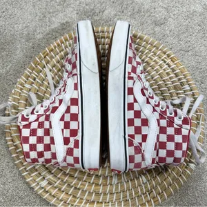 Vans Women’s Filmore High-Top Checkerboard Red Lace Up Sneakers Size 6 thumbnail 7