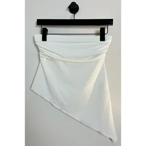 BDG Urban Outfitters Y2k Asymmetrical Tube in White Size Small thumbnail 2