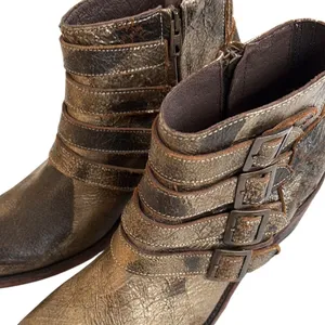 Like New Five Worlds by Cordani Leather Ankle Boots Size 9.5 Retail $268.00 thumbnail 7
