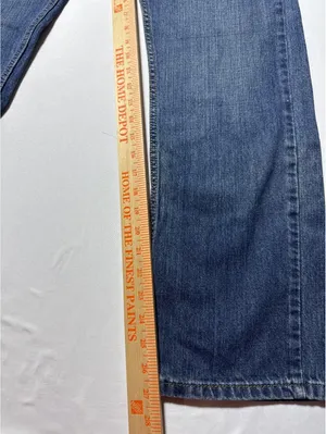 Levi's 505 Regular Fit Classic Blue Denim Jeans thumbnail 4