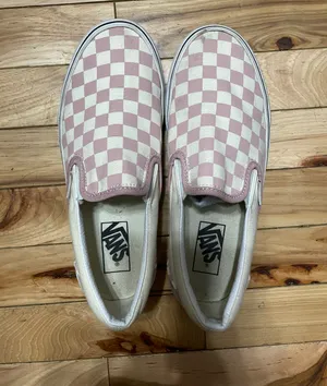 Vans Pink Checkerboard Slip Ons Size 8 thumbnail 2