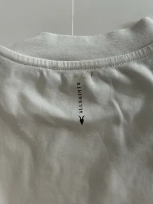 AllSaints Crewneck White Heavyweight T-Shirt thumbnail 3