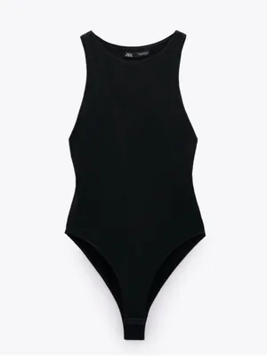 Zara Black Halter Neck Bodysuit thumbnail 2