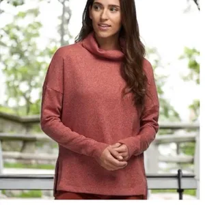 Arc'teryx Red Mock Neck Laina Knit Sweater Size‎ Medium thumbnail 7
