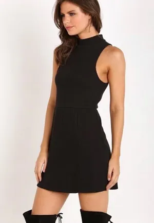 Free people black Mary Jane dress size small thumbnail 1