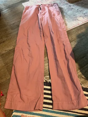 Xirena Wide Leg Pink Cotton Pants thumbnail 3