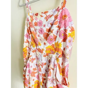 NWT Crystal Ball Retro Floral‎ 70s Romper Open Back size M Boho Girly Pockets thumbnail 2