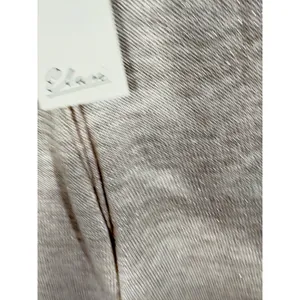 Elan Drawstring Swim Cover-Up Pants Beige Metallic Knit Wide Leg XS thumbnail 8