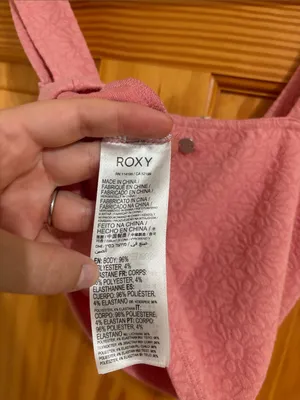 Roxy Size Small Pink Crop Top Tank Top thumbnail 4