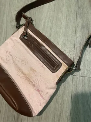 Women's Pink and Brown Crossbody Shoulder Bag thumbnail 4