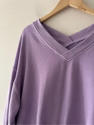 Aerie‎ House Party Sweatshirt Lavender Purple thumbnail 4
