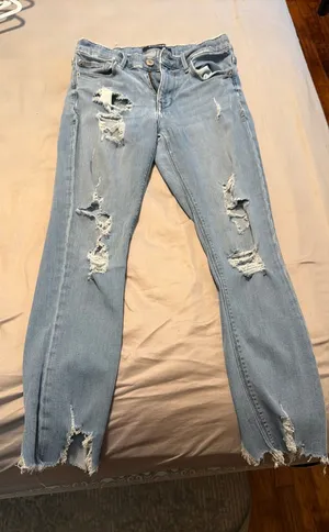 Express Mid-Rise Jeans Ankle Legging thumbnail 1