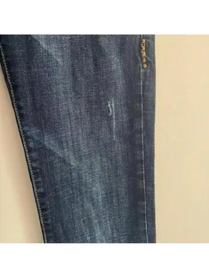 Rock & Republic Dark Wash Straight Leg Denim Jeans Studded Embroidered thumbnail 5