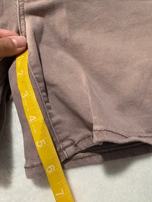 American Eagle size 14 midi denim Women’s Mauve pink Jean Shorts thumbnail 4