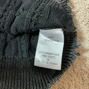 Böhme Gray Cable Knit Sweater Vest Sleeveless‎ Cotton Distressed MWT4099 S thumbnail 5