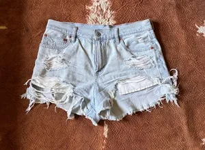 American Eagle strigid 90's Boyfriend shorts size 10 thumbnail 1