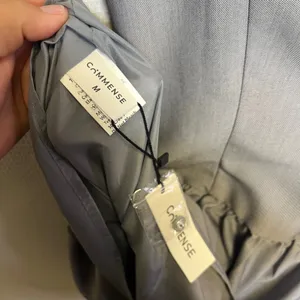 Commense Grey Sleeveless Peplum Mini Dress OA241205019 Medium Business Casual thumbnail 3