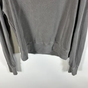 Sundry Crop‎ Three Quarter Zip Up Sweat Shirt Long Sleeve Gray Size 3 Large thumbnail 9