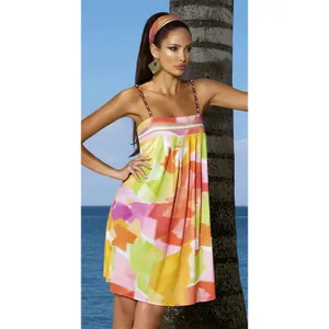 Maryan‎ Mehlhorn Abstract Print Mini Dress Luxury Resortwear Size Large thumbnail 8