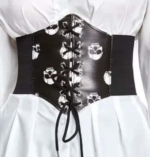 Black and White Corset Belt thumbnail 1