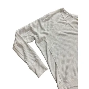 Free People Santa Clara‎ Thermal Top Alabaster White Sz XS thumbnail 7