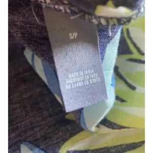 Aerie Gauzy Cotton Floral Tassel Swim Cover‎ Dress Size S Blue Green Boho Beach thumbnail 10