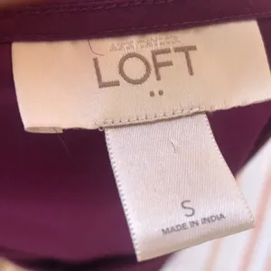 Ann Taylor LOFT Factory Purple Sleeveless Embroidered Tank Top Women's Size Small thumbnail 5